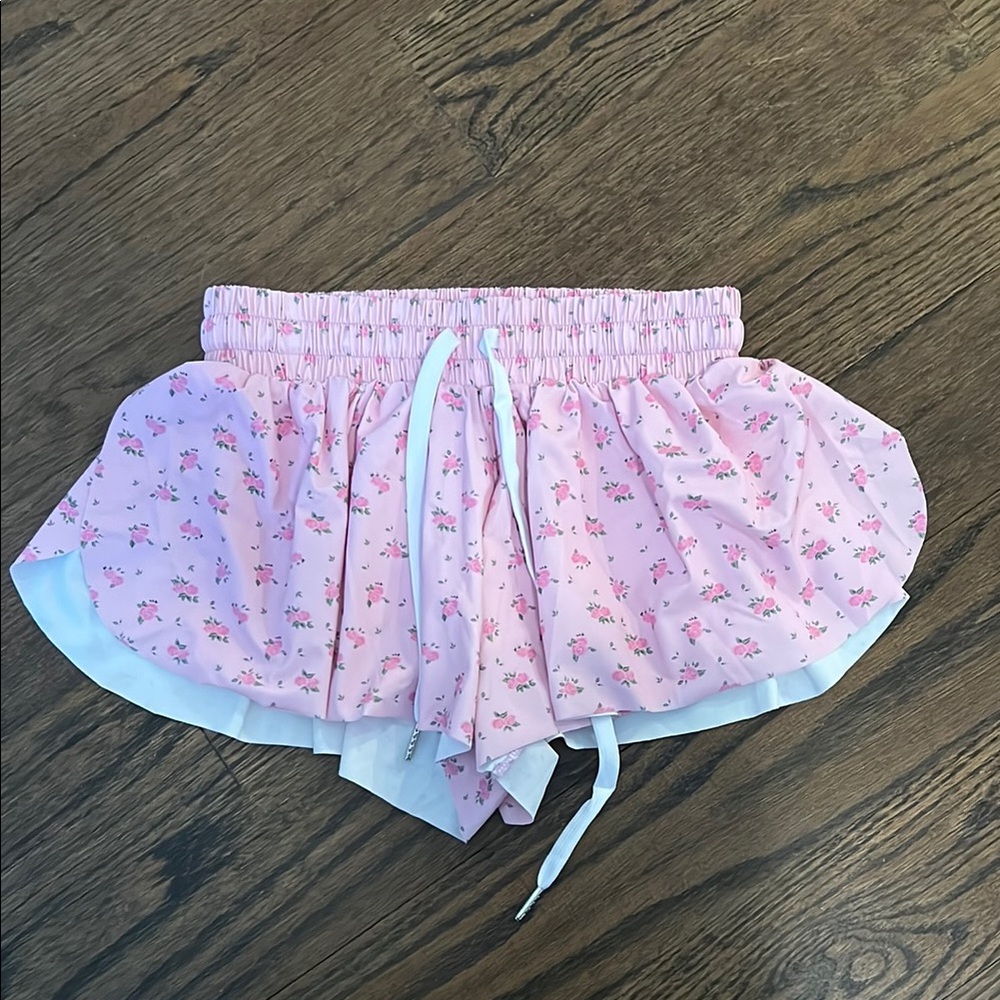 Pink Floral Kids Skirt